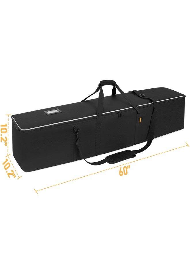 ITHWIU Multifunctional Tripod Bag 60 X 10.2 X 10.2 Inches / 152 X 26 X 26 cm Heavy Duty Tripod Carrying Case with Handle for Lights, Speakers, Cameras, Booms, Microphone Stands, Black - Image 3